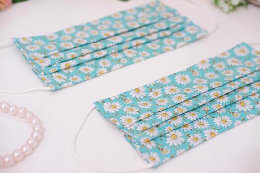 beautiful patterned masks as a background photo