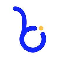 vector de ilustración de logotipo de letra b