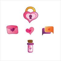 valentine's icon on vector design