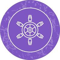 Ship Wheel Vector Icon