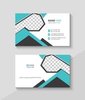 Clean, Abstract and Modern Business Card Template, Flat Visiting Design vector