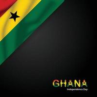 antecedentes del día de la independencia de ghana, para conmemorar el gran día de ghana vector