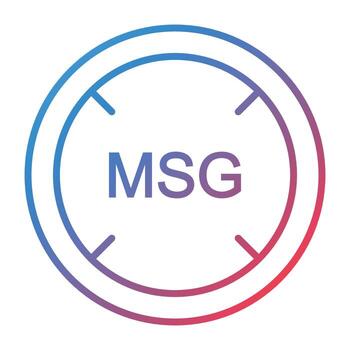 Msg Line Gradient Icon vector