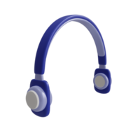 3D headphone icon with transparent background, perfect for template design, UI or UX and more. png