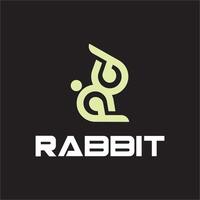 Simple Rabbit logo template vector icon symbol illustration