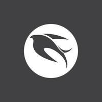 Swallow logo icon design vector image