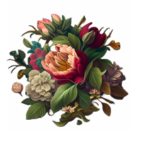 clipart de sublimação floral vintage png