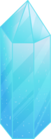 Crystal. Curative Transparent Healing Quartz. Blue Gradient Clear Bright Gem. Magic Stone png