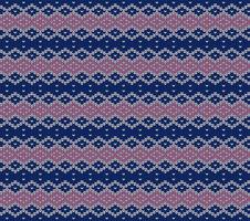 blue seamless knitted pattern with stripes vector