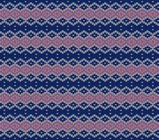 blue seamless knitted pattern with stripes vector