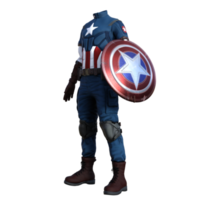 superhéroe personalizado aislado 3d render png