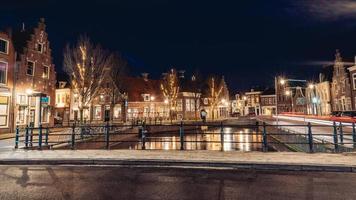 An evening in Sneek, Friesland, The Netherlands. December 18 2022. photo