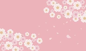 Beautiful Cherry Blossom Vector Background