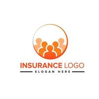 family care logo design concept template vector Pro Vector