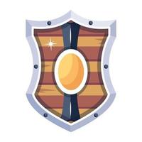 Trendy Medieval Shield vector