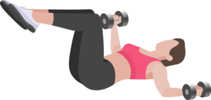 woman workout exercise png