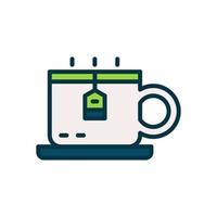 teacup icon for your website, mobile, presentation, and logo design. vector