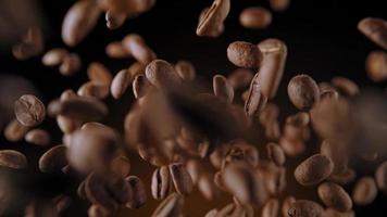 Coffee Beans, Coffee, Flying, Brown video
