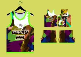 abstract basketball jersey pattern template vector