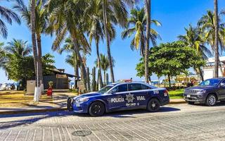 Puerto Escondido Oaxaca Mexico 2023 Mexican police car vehicle police operation in Puerto Escondido Mexico. photo