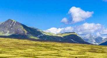 Beautiful mountain and landscape nature panorama Rondane National Park Norway. photo