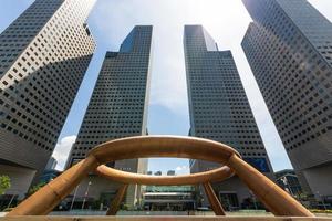 SINGAPORE - APRIL 15, 2019   Suntec city and Fountain of wealth in daytime at singapore . photo