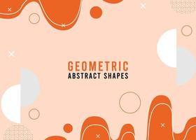 Abstract geometric shape background for powerpoint vector