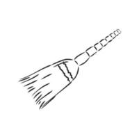 broom vector sketch