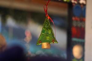 Christmas tree ornament at the market photo
