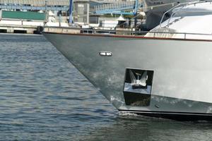 yacht prow detail close up photo