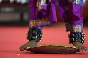 India traditional dance foot detail photo