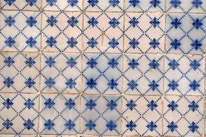 Lisbon buildings ceramic tiles photo