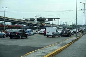 MEXICO CITY, MEXICO - MARCH 18 2018 - Mexican metropolis capital congested traffic photo