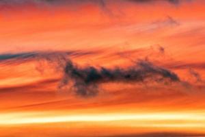 Sunset cloudy sky detail background photo