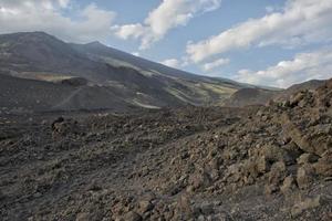 etna volcano caldera photo