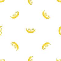 Whole banana pattern seamless vector