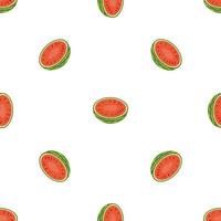 Half watermelon pattern seamless vector