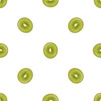 Kiwi top view pattern seamless vector