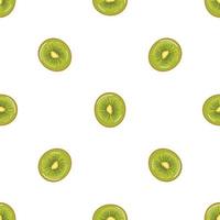 Kiwi top view pattern seamless vector