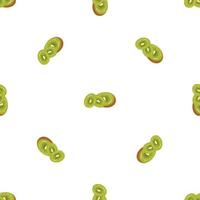 Raw kiwi pattern seamless vector