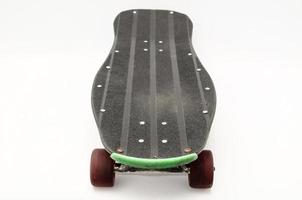 Isolated skateboard deck photo