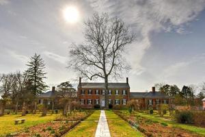 Chatham Manor, una casa de estilo georgiano terminada en 1771 en el río Rappahannock en el condado de Stafford, Virginia, frente a Fredericksburg. foto