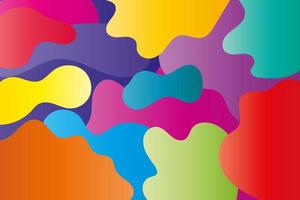 special joy colorful shapes background vector