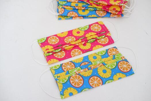 beautiful patterned masks as a background photo