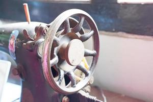 old sewing machine that is beautiful and unique photo