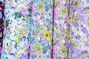 a variety of beautiful and attractive fabrics for women photo