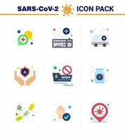 Simple Set of Covid19 Protection Blue 25 icon pack icon included  banned travel protect medical medical hospital viral coronavirus 2019nov disease Vector Design Elements