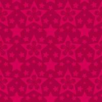 Hot Pink Stars Seamless Pattern with Tribal Shape. Pattern designed Ideal for Fabric Garment, Ceramics, Wallpaper. Vector Illustration.