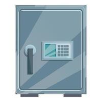 Home money safety box icon cartoon vector. Safe deposit vector