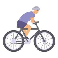 Disabled cycling sport icon cartoon vector. Physical disability vector